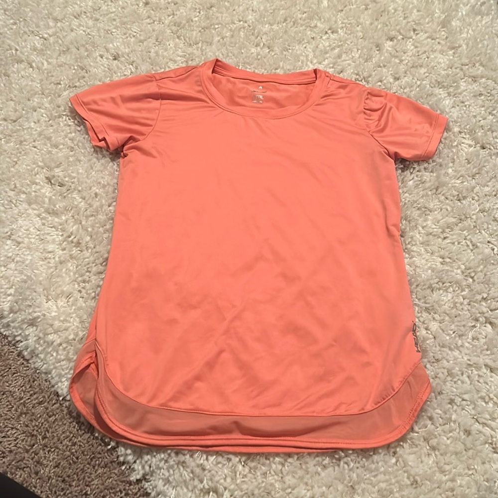 orange athletic shirt